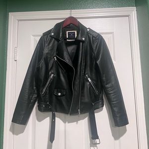 US Polo ASSN. Moto Faux Leather Jacket Medium Women’s